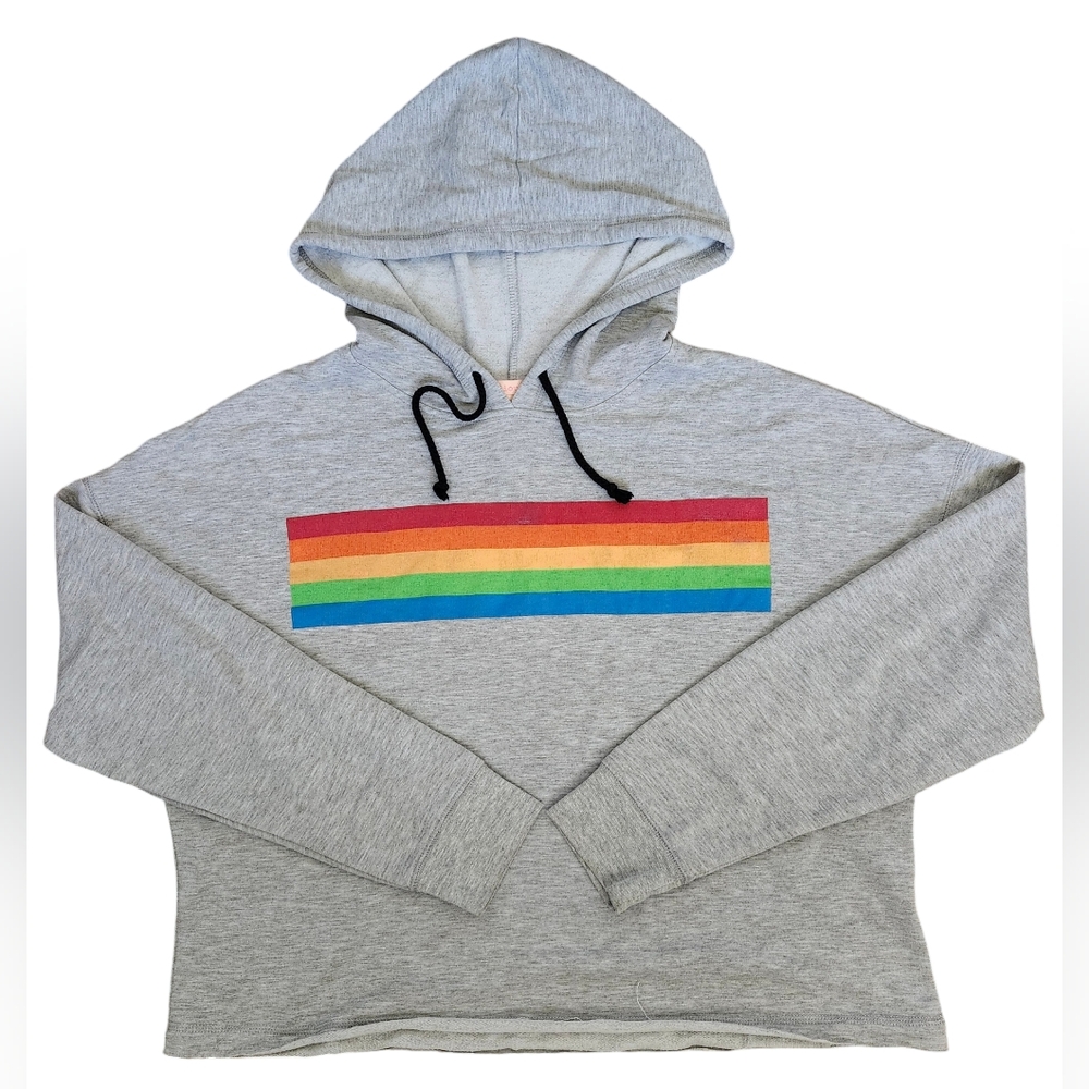 Rebellious One Cropped Sweatshirt. XL